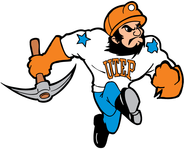 UTEP Miners 1992-2003 Mascot Logo v2 diy DTF decal sticker